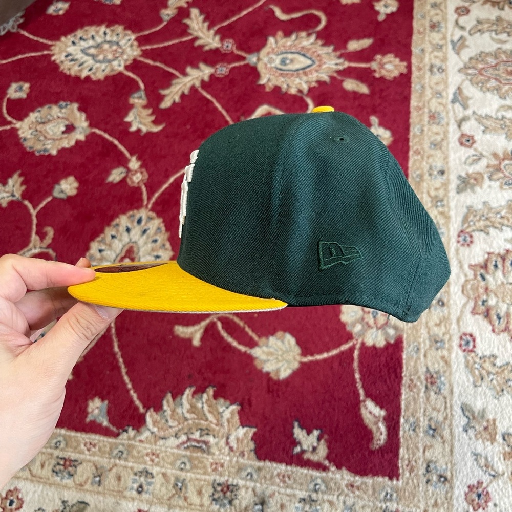 Giants Green and Yellow Baseball Cap size 7 1/2 - Picture 2 of 4